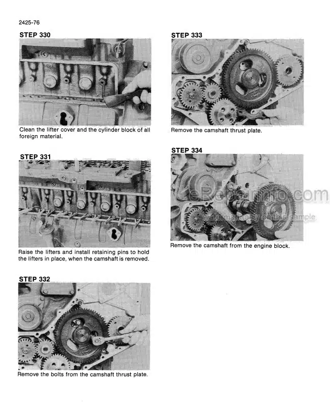Photo 7 - Case 1107DX Service Manual Soil Compactor 47714442
