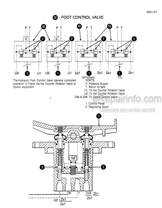 Photo 6 - Case 1088 Service Manual Crawler Excavator 8-86382