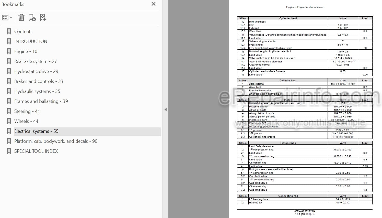 Photo 3 - Case 1107DX Service Manual Soil Compactor 47714442