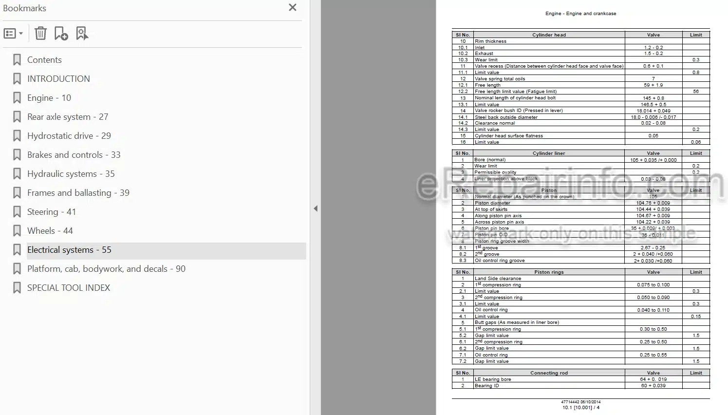Photo 3 - Case 1107DX Service Manual Soil Compactor 47714442