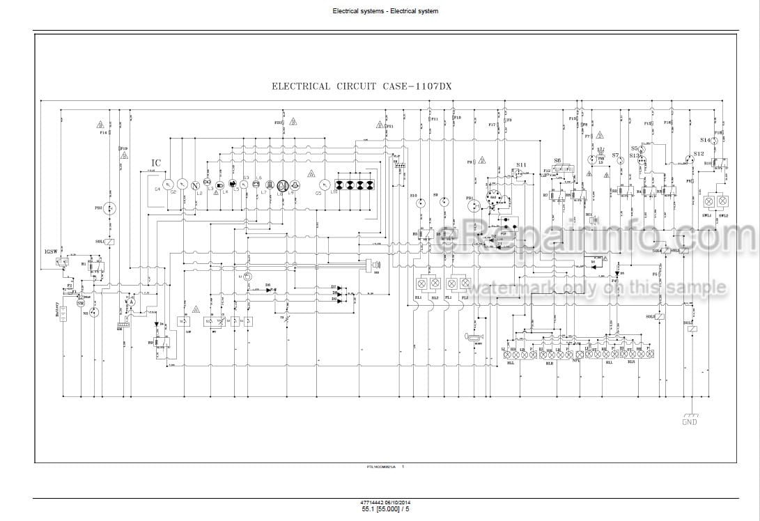 Photo 5 - Case 1107DX Service Manual Soil Compactor 47714442