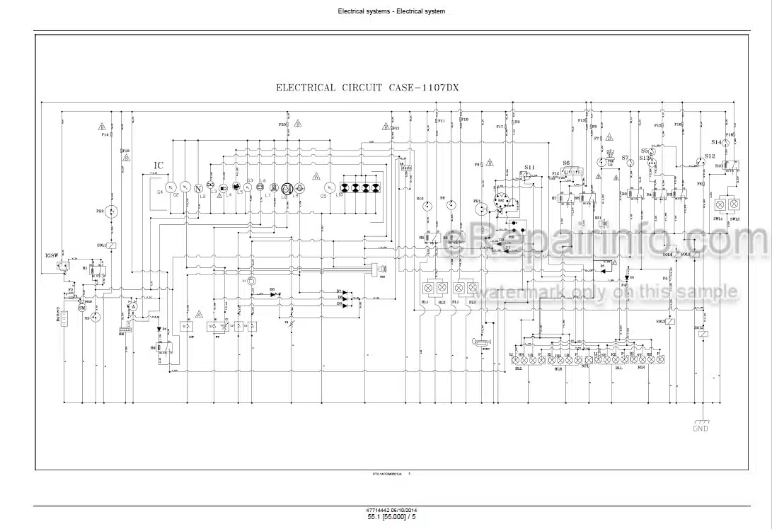 Photo 5 - Case 1107DX Service Manual Soil Compactor 47714442