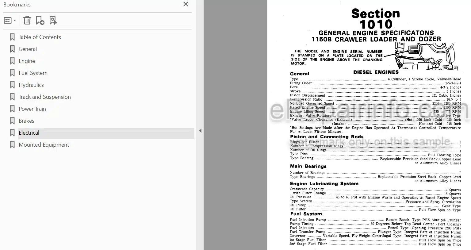 Photo 4 - Case 1150B Service Manual Crawler 9-72547