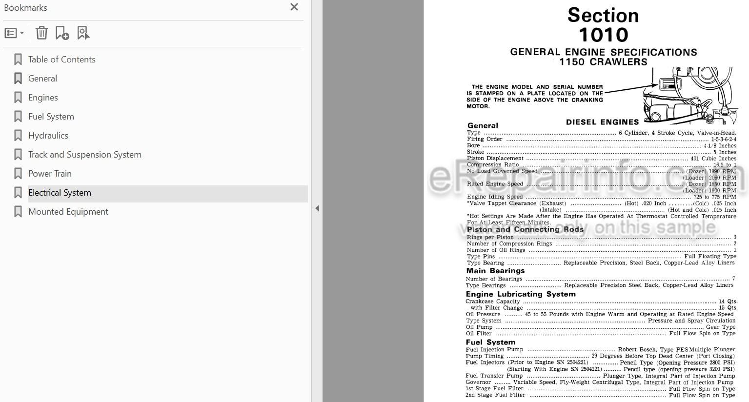 Photo 3 - Case 1150 Service Manual Crawler 9-72483