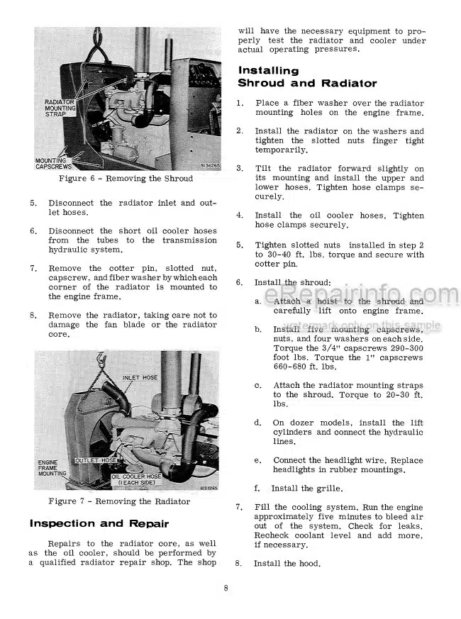 Photo 1 - Case 1150 Service Manual Crawler 9-72483
