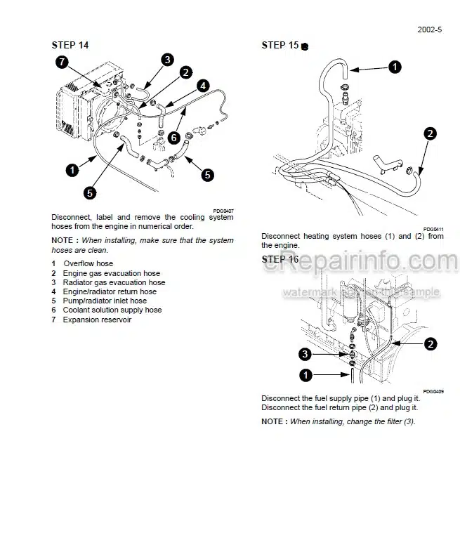 Photo 3 - Case 1188 Service Manual Wheeled And Crawler Excavator 7-79944