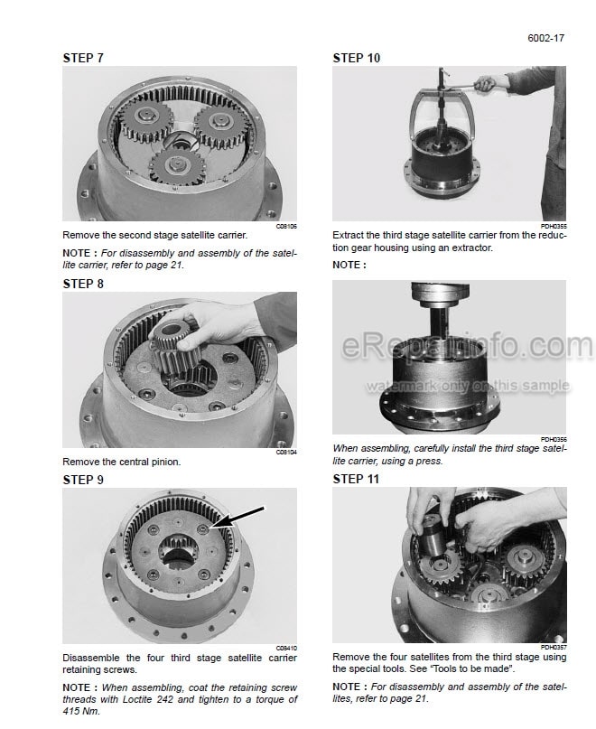 Photo 1 - Case 1188 Service Manual Wheeled And Crawler Excavator 7-79944