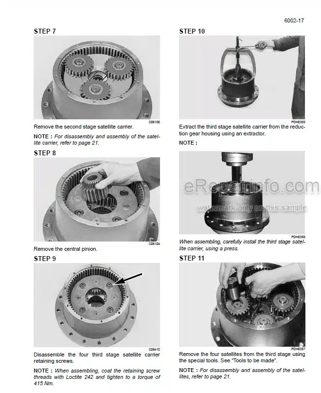 Photo 8 - Case 1187 1187B Service Manual Feller Buncher 8-42211