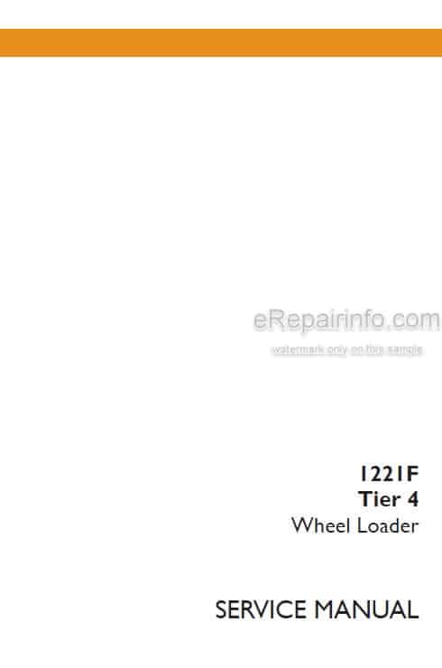 Photo 5 - Case 1221F Tier 4 Service Manual Wheel Loader