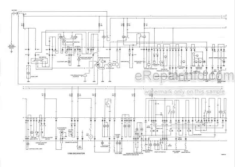 Photo 5 - Case 170B Service Manual Excavator 8-44600