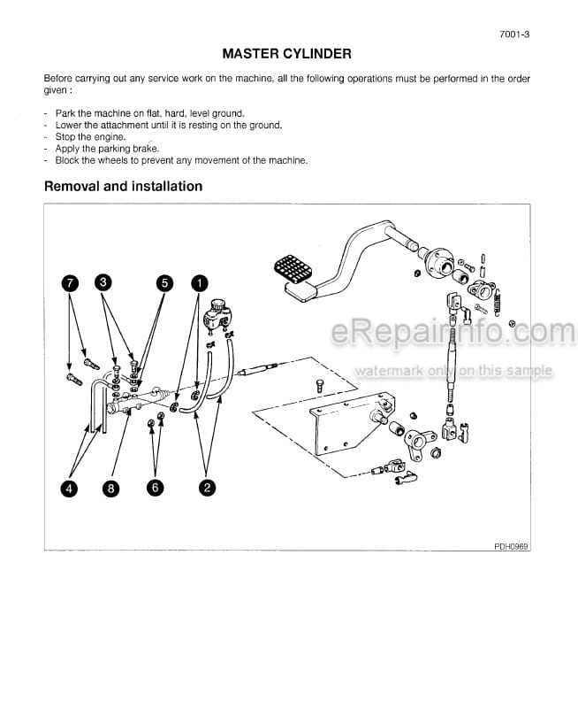 Photo 5 - Case 21B 121B 221B Service Manual Loader 7-79121