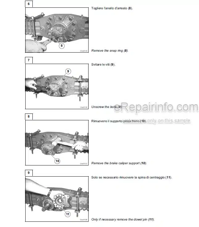 Photo 1 - Case 21D 121D 221D 321D Technical Handbook Loader 9-93150