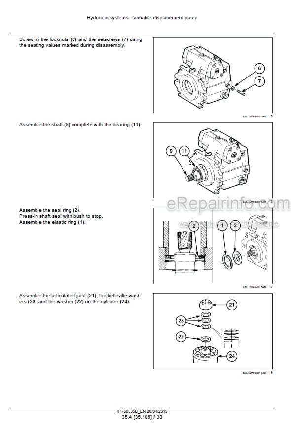 Photo 6 - Case 21F 121F 221F 321F Tier 4 Service Manual Compact Wheel Loader 47768535B