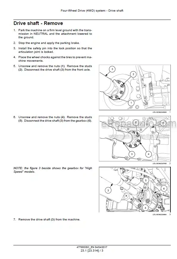 Photo 3 - Case 21F 121F 221F 321F Stage IIIB Service Manual Compact Wheel Loader 47768535C