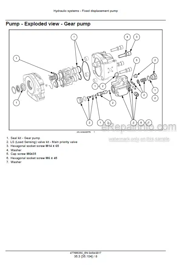 Photo 5 - Case 21F 121F 221F 321F Stage IIIB Service Manual Compact Wheel Loader 47768535C