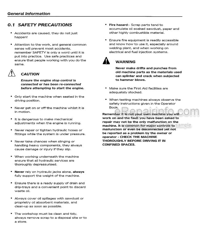 Photo 4 - Case 28 31 35 Service Manual Mini Excavator 7-83260