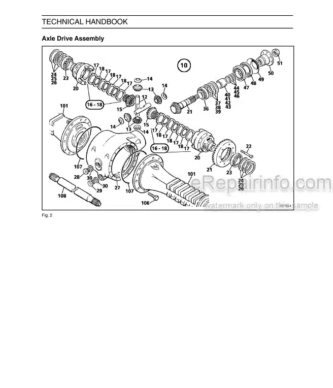 Photo 5 - Case 321D Service Manual Small Wheel Loader 7-29290