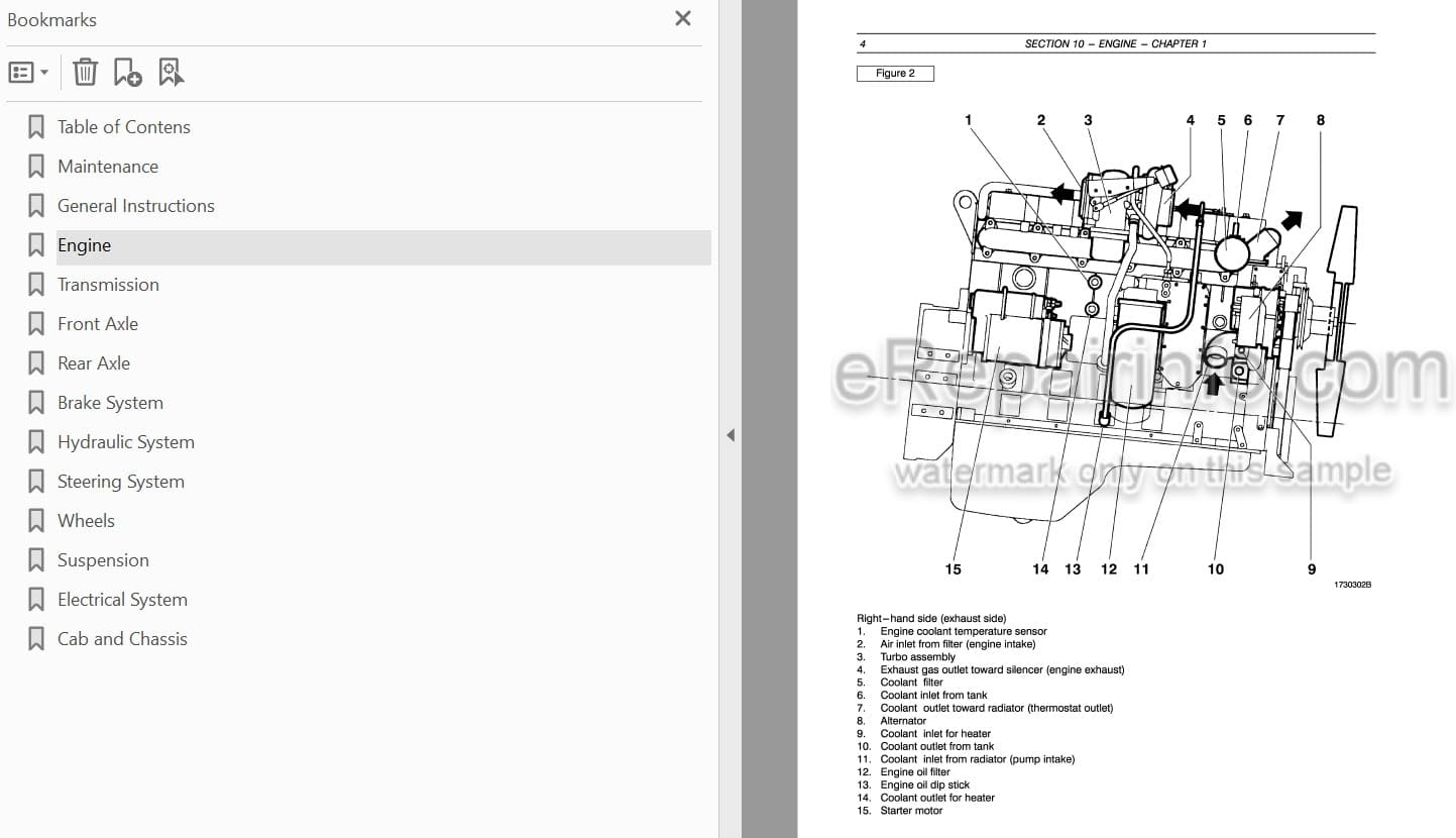 Photo 3 - Case 325 Service Manual Articulated Truck 9-35401