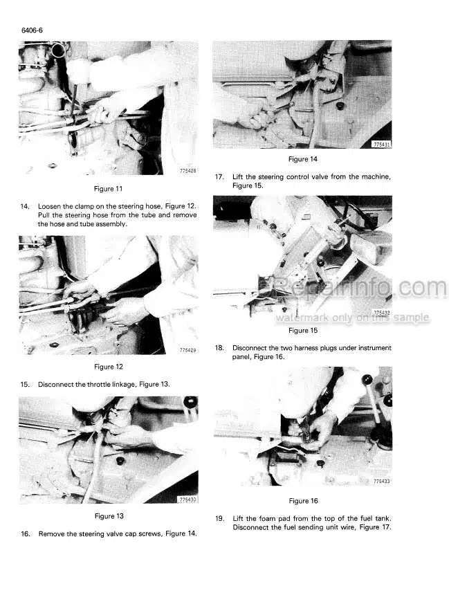 Photo 7 - Case Terratrac 420 Service Manual Crawler Dozer 9-70121