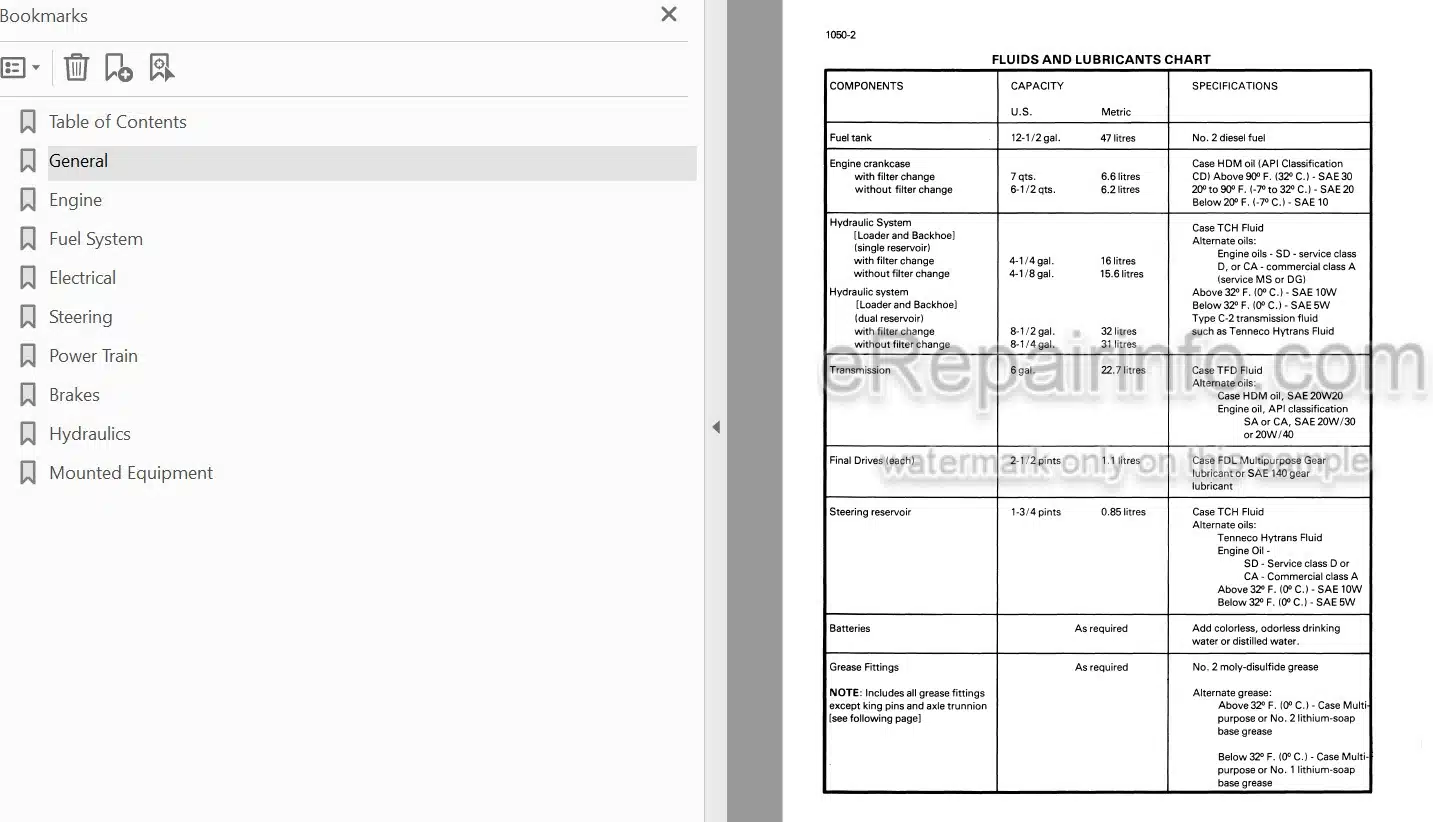 Photo 4 - Case 380 Service Manual Loader Landscaper 9-67012