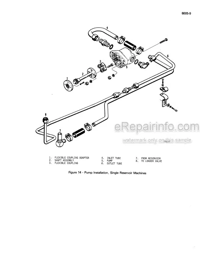 Photo 3 - Case 380 Service Manual Loader Landscaper 9-67012