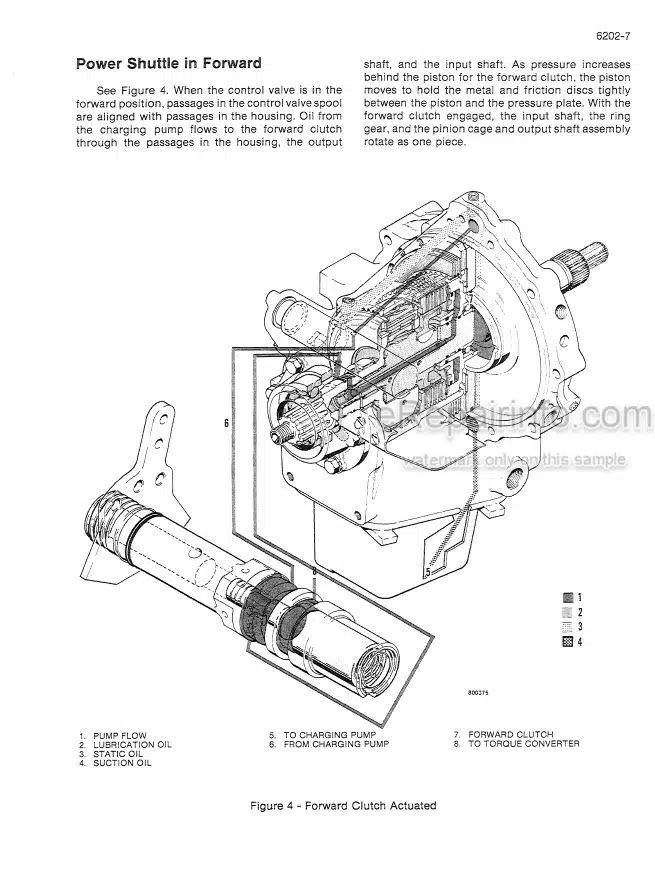 Photo 6 - Case 480D 480LL Service Manual Loader Backhoe 9-69260