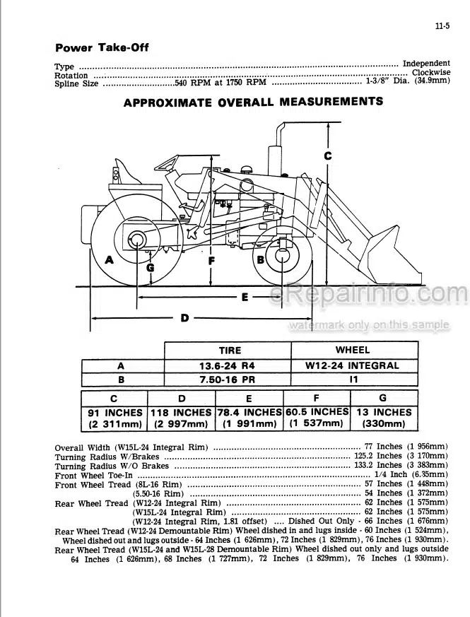 Photo 4 - Case 480 Series B Service Manual Tractor 9-72256
