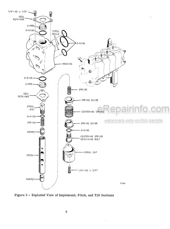 Photo 6 - Case 480 Series B Service Manual Tractor 9-72256