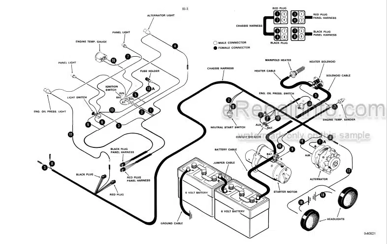 Photo 5 - Case 480 Series B Service Manual Tractor 9-72256
