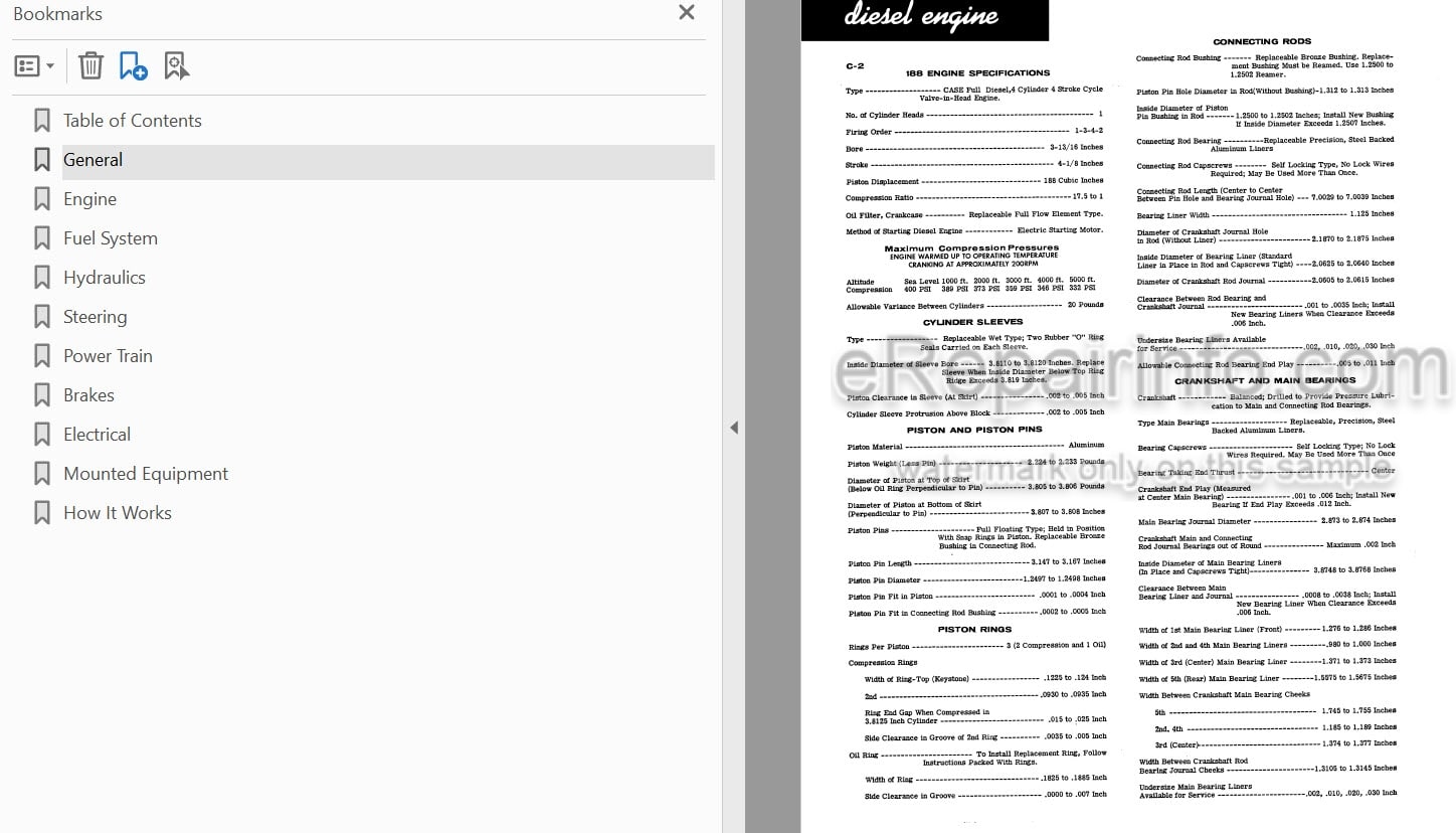 Photo 4 - Case 480 Service Manual Loader 9-72572
