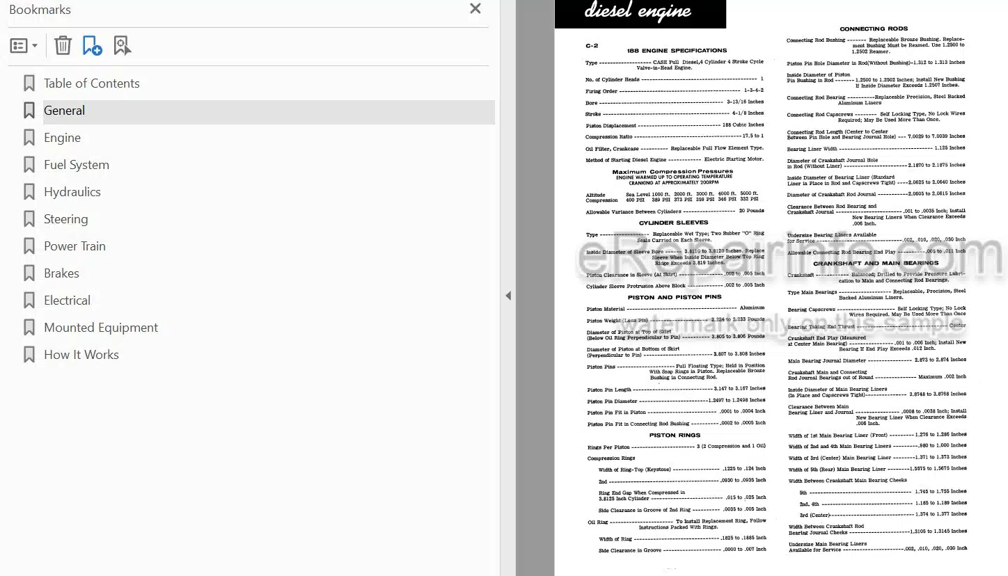Photo 4 - Case 480 Service Manual Loader 9-72572