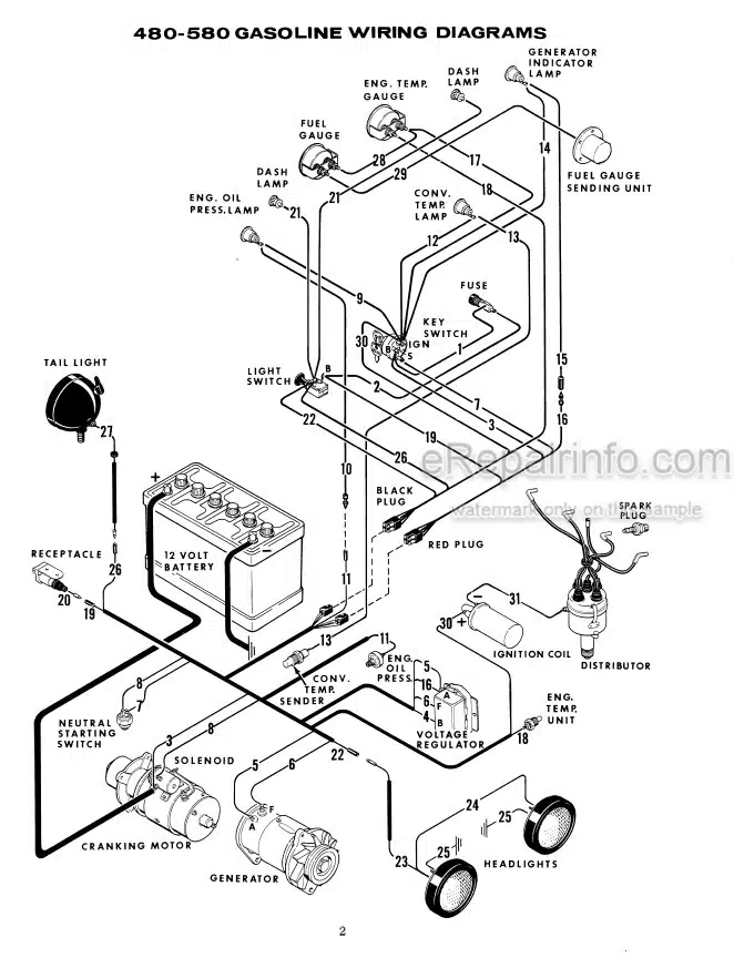 Photo 3 - Case 480 Service Manual Loader 9-72572