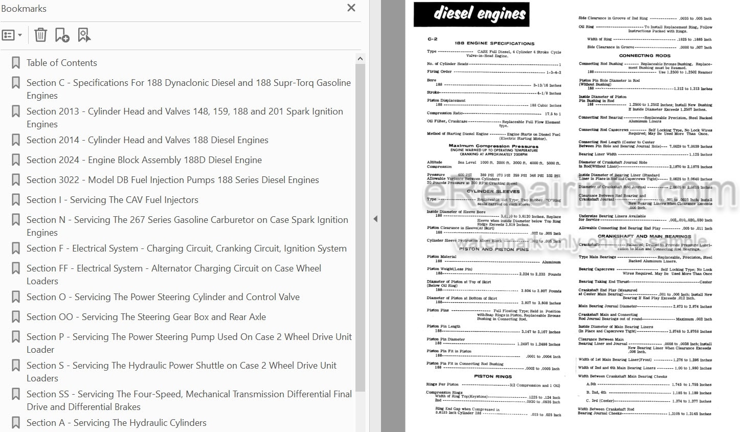 Photo 4 - Case 500 W5 W5A Service Manual Loader 9-76231