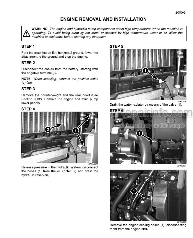 Photo 11 - Case 50 Service Manual Hydraulic Excavator 7-21100