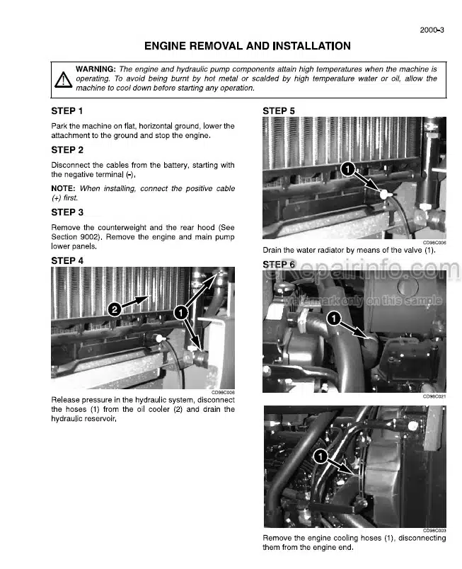 Photo 1 - Case 50 Service Manual Hydraulic Excavator 7-21100