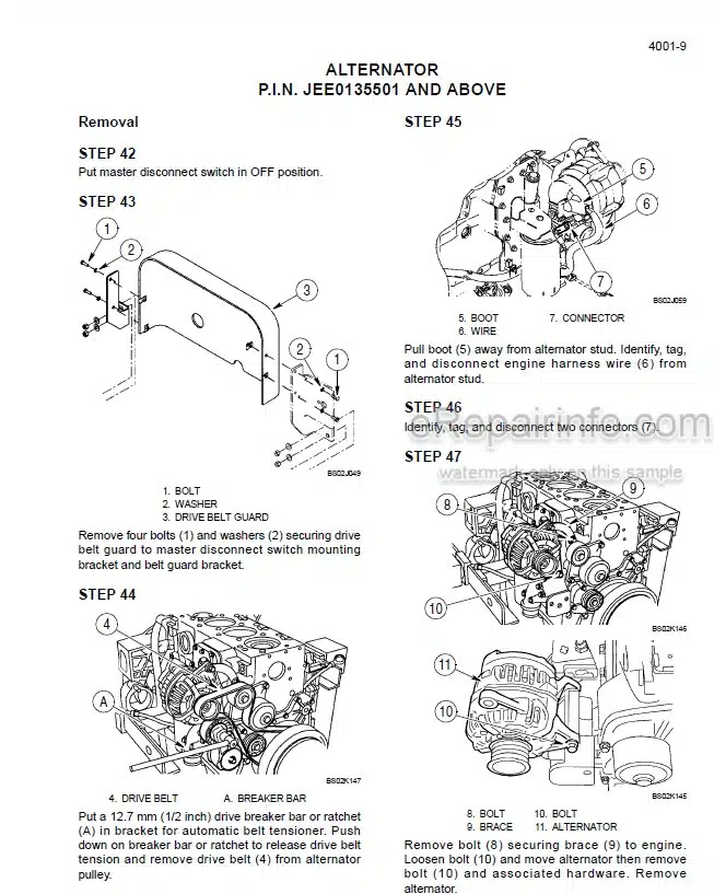 Photo 6 - Case 521D Service Manual Loader 6-40745