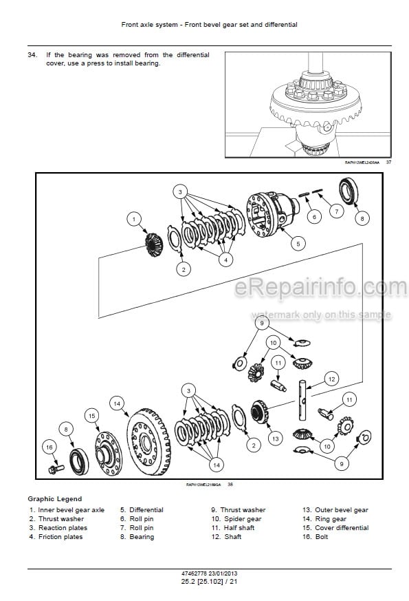 Photo 6 - Case 521F Tier 4 Service Manual Wheel Loader