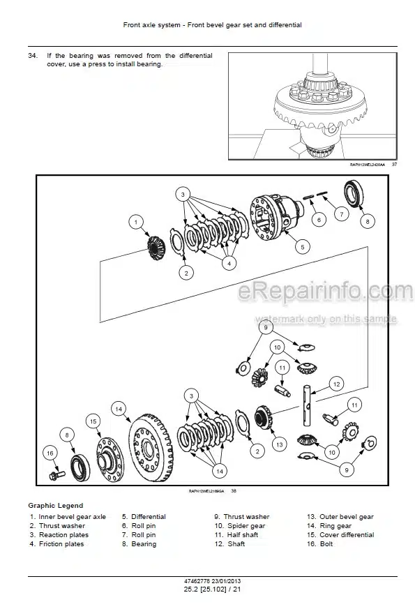 Photo 6 - Case 521F Tier 4 Service Manual Wheel Loader