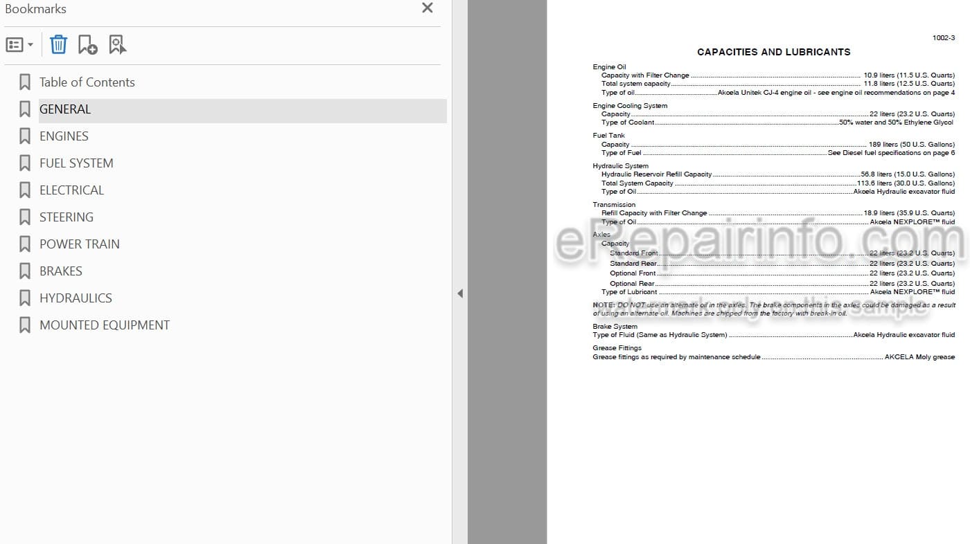 Photo 3 - Case 521F Tier II Service Manual Wheel Loader 47476327
