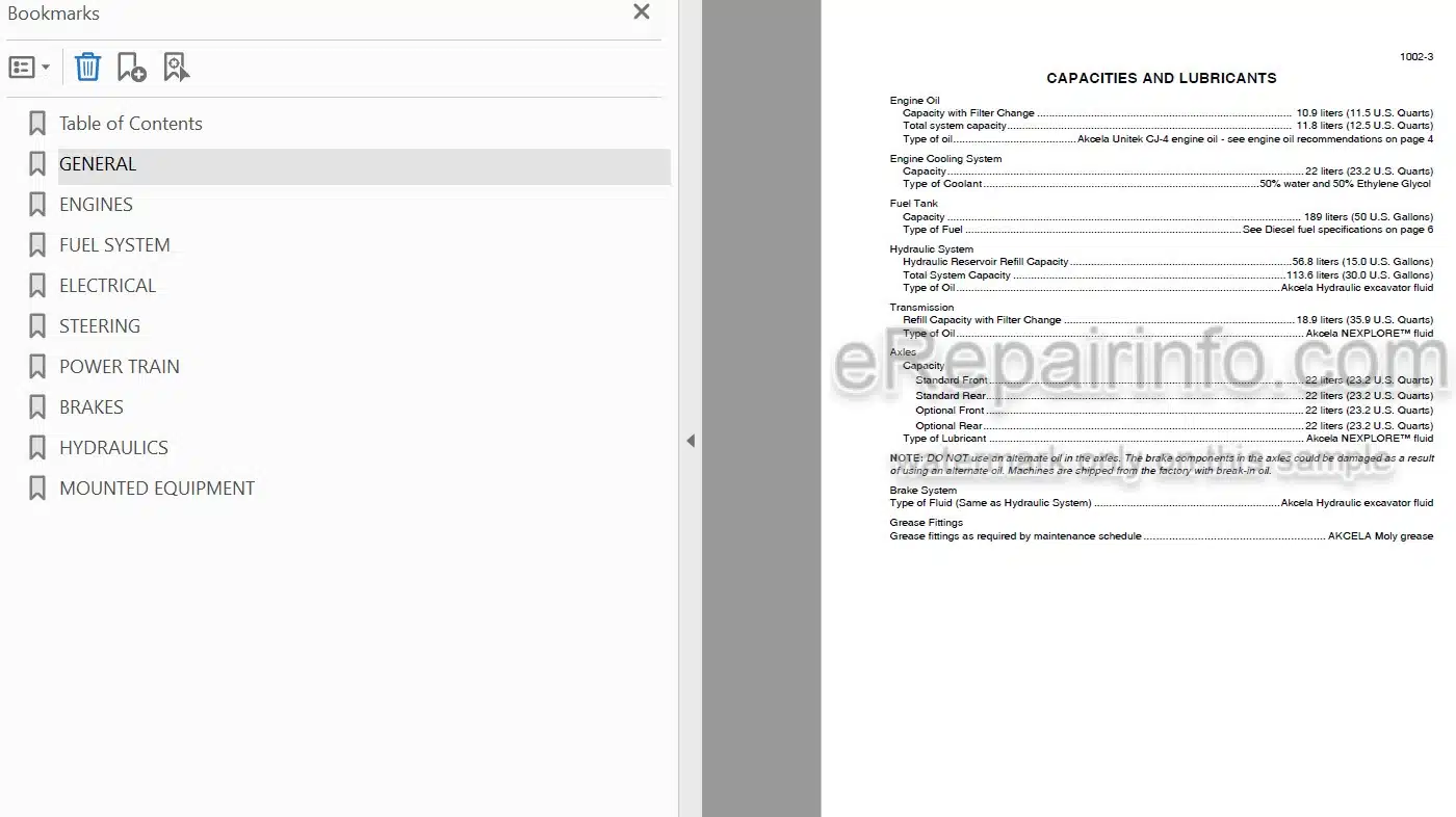Photo 3 - Case 521F Tier II Service Manual Wheel Loader 47476327