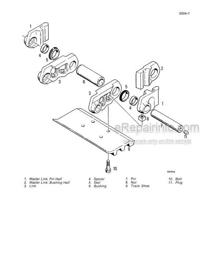 Photo 3 - Case 550 Service Manual Crawler 8-11240