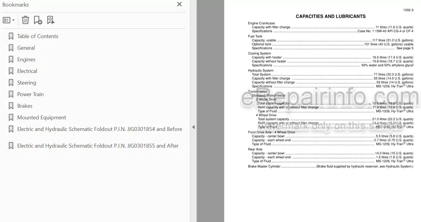 Photo 4 - Case 570MXT Service Manual Loader Landscaper 6-43571