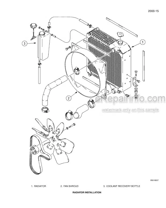 Photo 3 - Case 570MXT Service Manual Loader Landscaper 6-43571