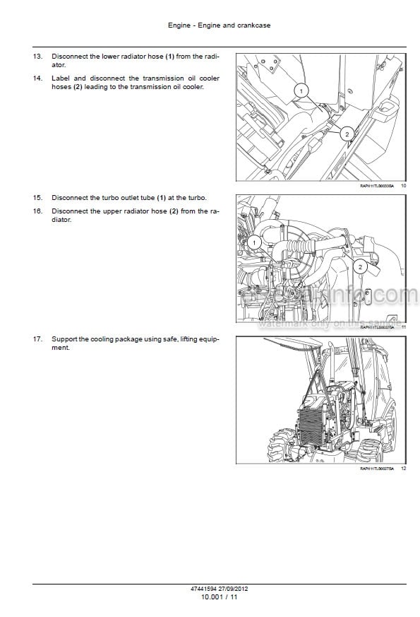 Photo 7 - Case Terratrac 600 Service Manual Diesel Crawler Tractor 9-72001