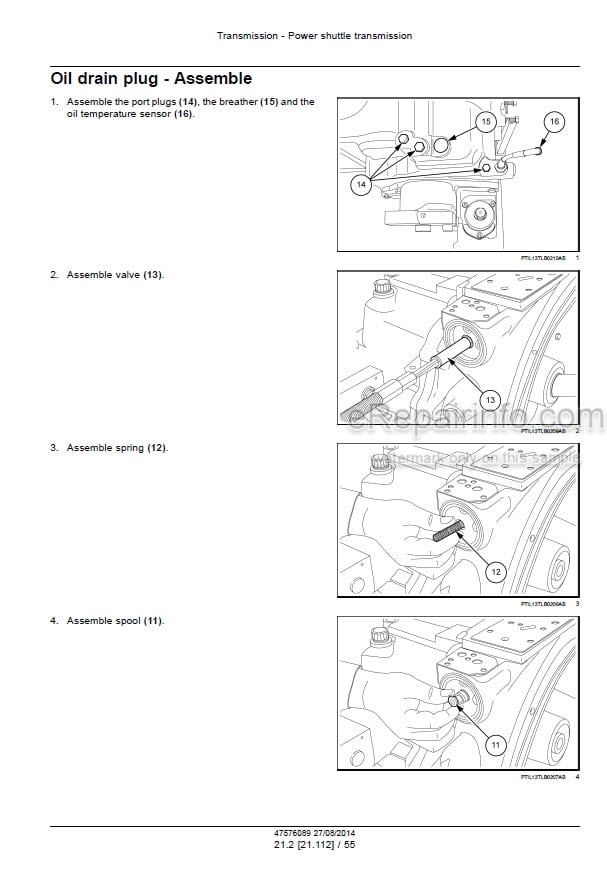 Photo 8 - Case Terratrac 600 Service Manual Diesel Crawler Tractor 9-72001