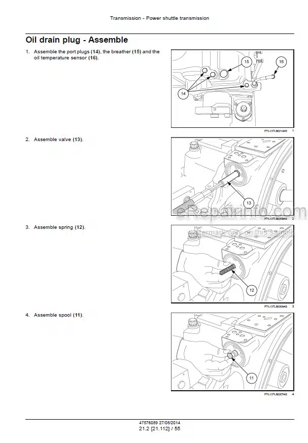 Photo 8 - Case Terratrac 600 Service Manual Diesel Crawler Tractor 9-72001