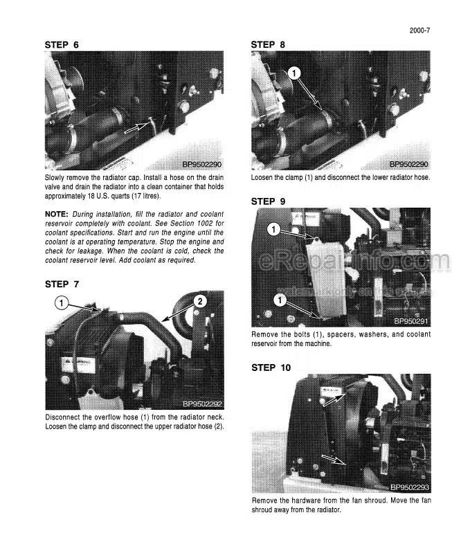 Photo 7 - Case 580LE 580SLE 580LSP 580LPS 590SLE 590LSP Service Manual Loader Backhoe 7-79973