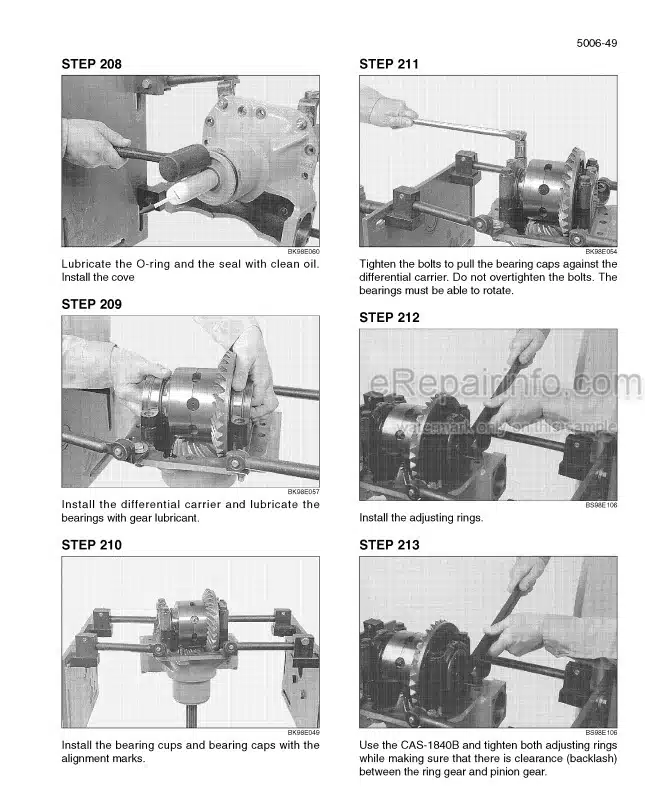Photo 7 - Case 584E 585E 586E Service Manual Forklift 8-44811