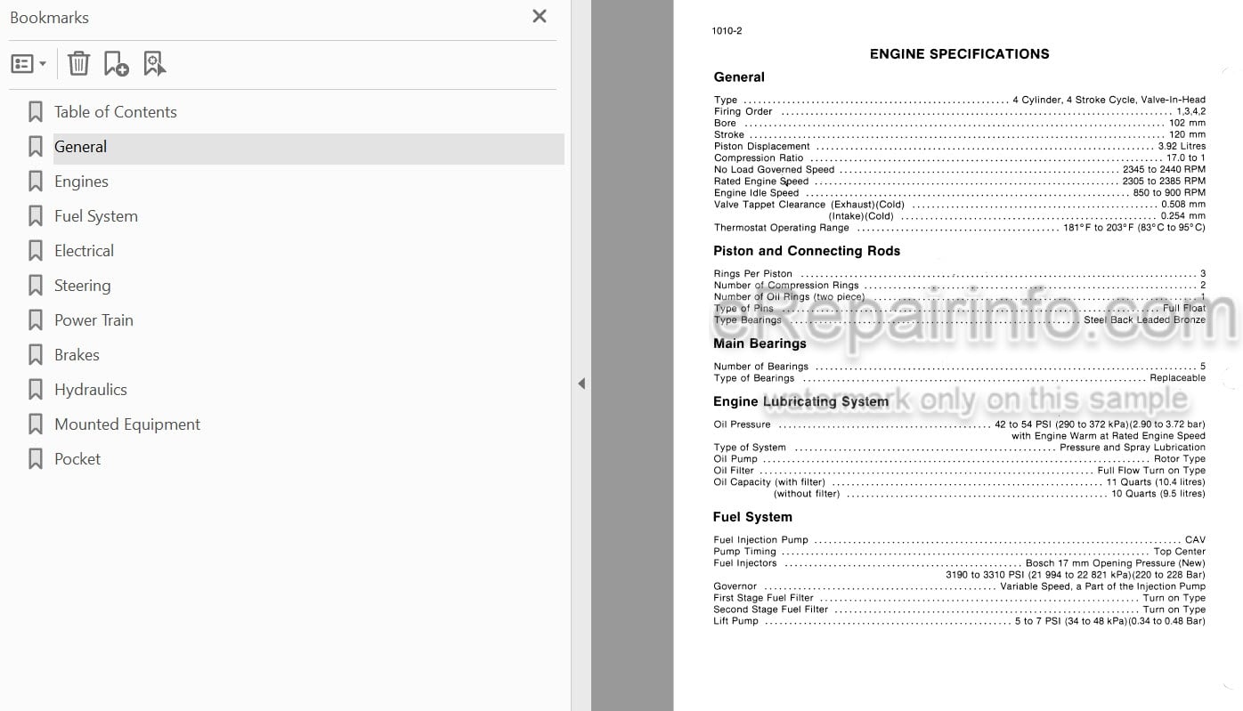 Photo 3 - Case 584E 585E 586E Service Manual Forklift 8-44811