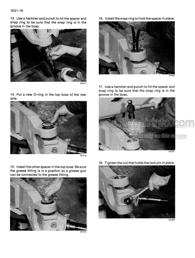 Photo 1 - Case 584E 585E 586E Service Manual Forklift 8-44811